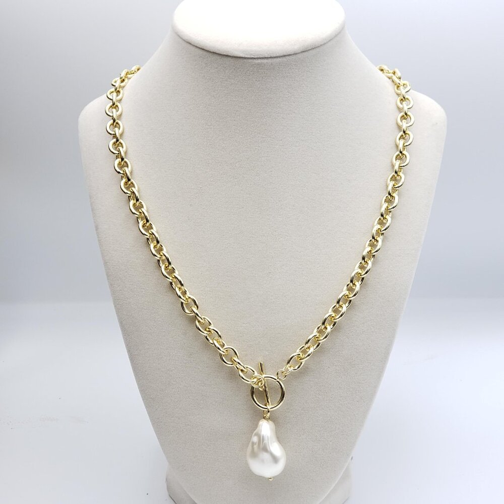 16k Gold Plated Stainless Steel Necklace Non- Tarnish, High Quality, Hypoallerge